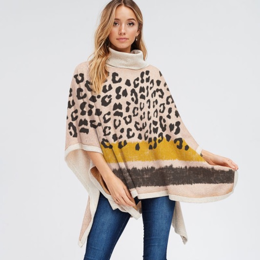 leopard poncho